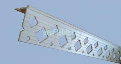 Уголок штукатурный ПВХ Cezar 25х25 мм Белый 2,62 м