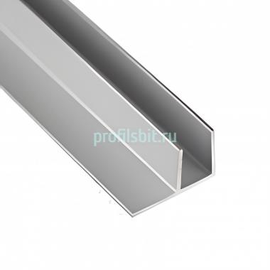 Алюминиевый профиль F-образный ОП-500 под панель 4 мм 2,7 м серебро
