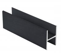 Алюминиевый профиль  Н-образный ОП-501 под панель 4 мм 2,7 м черный