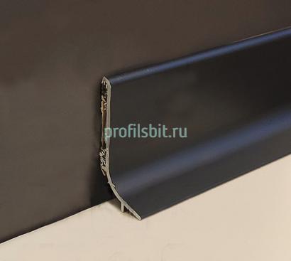 Напольный плинтус из алюминия Effector Q63 40 мм Черный 2,7 м