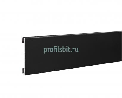 Алюминиевый плинтус для пола 40 мм Евротрим C-40 4036 черный 2,95 м