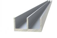 Профиль алюминиевый Ш-образный 28,5х12х1,5 мм для панелей 3 м