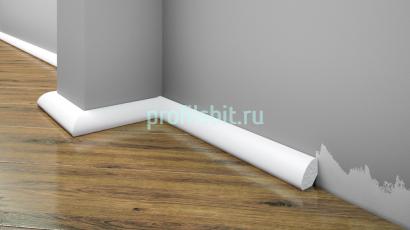 Напольный плинтус из полистирола 19х19 Cezar Elegance LPC-12 - 101 Белый 2,44 м