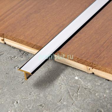 Профиль Т-образный из хромированной латуни 13 мм PVL34 MST 13 2,7 м