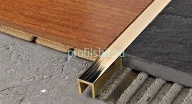 Профиль П-образный из латуни Progress PCLOL 10 полированный 2,7 м