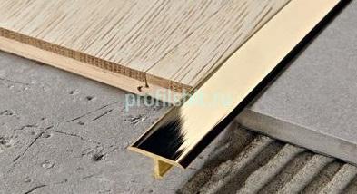 Профиль Т-образный из латуни Progress PCROL 149 полированный 2,7 м