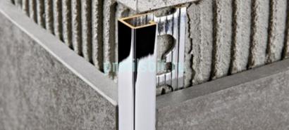 Профиль закладной из латуни Progress PJQOC 10 хром 2,7 м