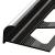Алюминиевая раскладка для плитки наружний угол ПО-13 Черный матовый 2,7 м