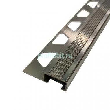 Профиль П-образный 12х20 мм из алюминия ПО-П12х20 Серебро глянец 2,7 м