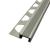 Алюминиевый П-профиль с рифлением закладной ПО-П12х20 2,5 м Серебро матовое 2,5 м