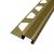 Алюминиевый П-профиль с рифлением закладной ПО-П12х20 2,5 м золото матовое 2,5 м