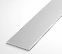 Алюминиевая полоса 2х25 мм Серебро 3 м