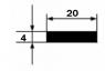 Алюминиевая полоса 4х20 мм 3 м