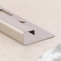 Окантовочный профиль из нержавеющей стали 10х10 мм SB016-10H SGB Серебро глянец браш 2,7 м