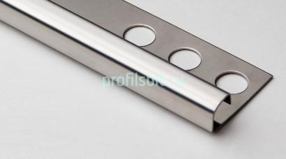 Профиль С-образный из нержавеющей стали 10 мм SR029-10H SG Серебро глянец 2,7 м