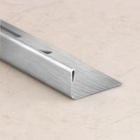 Профиль L-образный из нержавеющей стали 8 мм SL005-8H SGB Серебро глянец браш 2,7 м