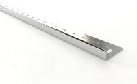Окантовочный профиль из нержавеющей стали 12 мм SB203-12H SG Серебро глянец 2,7 м