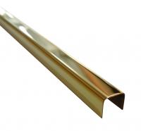 П-профиль из нержавеющей стали 8х10 мм SUP082 ZG золото глянец 2,7м
