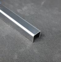 П-профиль из нержавеющей стали 15х10 мм SUP15-10H SG серебро глянец 2,7м