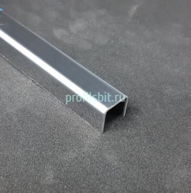 П-профиль из нержавеющей стали 15х10 мм SUP15-10H SG серебро глянец 2,7м