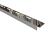 Стальной П-профиль закладной 8х10 мм SBP017-10H SG серебро глянец 2,7м
