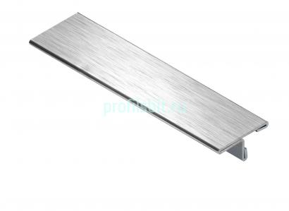 Профиль Т-образный из нержавеющей стали 25 мм SТO015-25W-8Н SGB Серебро глянец браш 2,7 м