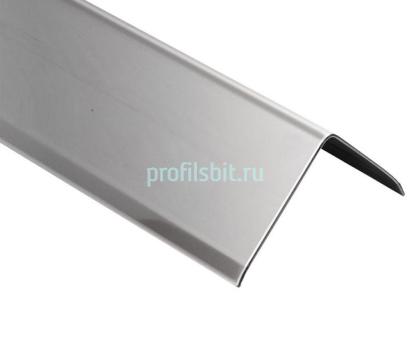 Уголок из нержавеющей стали 50х50 мм SAO12-50W SG Серебро глянец 2,7 м