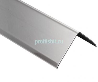 Уголок из нержавеющей стали 30х30 мм SAO12-30W SG Серебро глянец 2,7 м