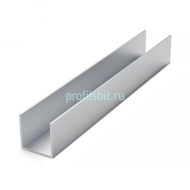 Алюминиевый профиль П-образный ОП-502 под панель 4 мм 3 м серебро