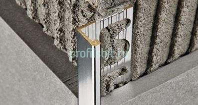 Профиль L-образный из латуни Progress PTOC 08 хром 2,7 м