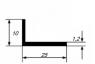 Алюминиевый уголок 10х25х1,2 мм разносторонний 3 м