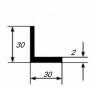 Алюминиевый уголок 30х30х2 мм равносторонний 3 м