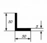 Алюминиевый уголок 50х50х5 мм равносторонний 3 м
