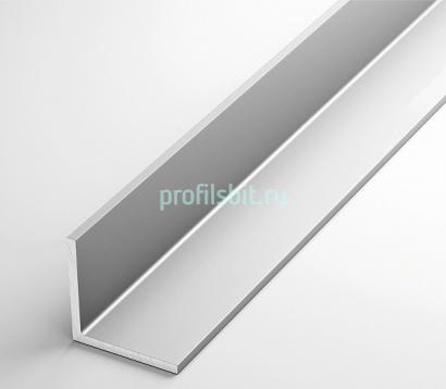 Алюминиевый уголок анодированный 20х20х1,2 мм равносторонний Серебро 3 м