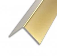 Алюминиевый уголок 40х40 мм ПБ40х40 золото матовое 2,7 м