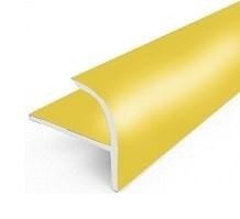 Профиль F-образный округлый из алюминия ПО-10,5 Золото матовое 2,7 м