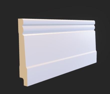 Напольный плинтус 90х15 мм Hiwood B90 из полистирола 2 м