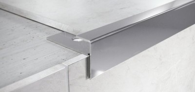 Профиль F-образный из нержавеющей стали 15 мм FF 15 P Сталь полированная 2,7 м