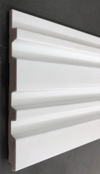 Декоративная панель 120х12 мм Hiwood LV122 NP белая 2,7 м