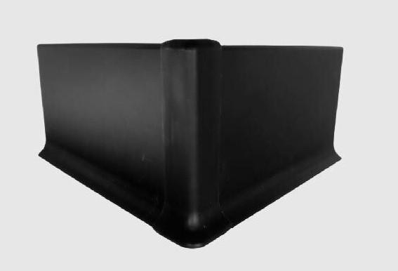 Уголок ПВХ внешний для плинтуса Евротрим L-80 черный