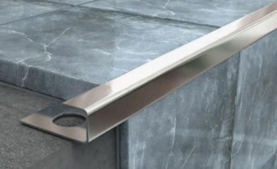 Стальной П-образный профиль окантовочный 10 мм ОК-10 полированный 2.7 м