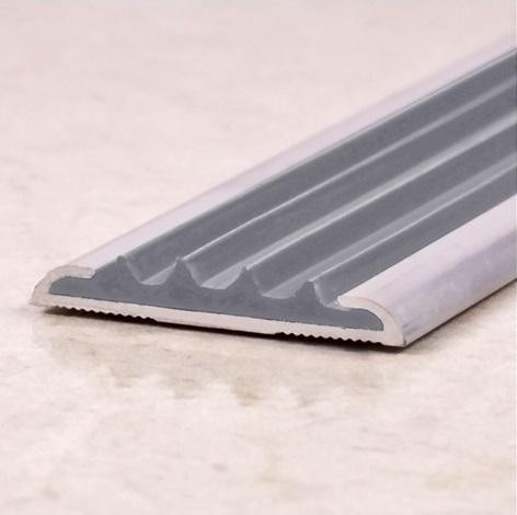 Порог противоскользящий плоский 42 мм Евроступень АН-42 Серый 2,5 м