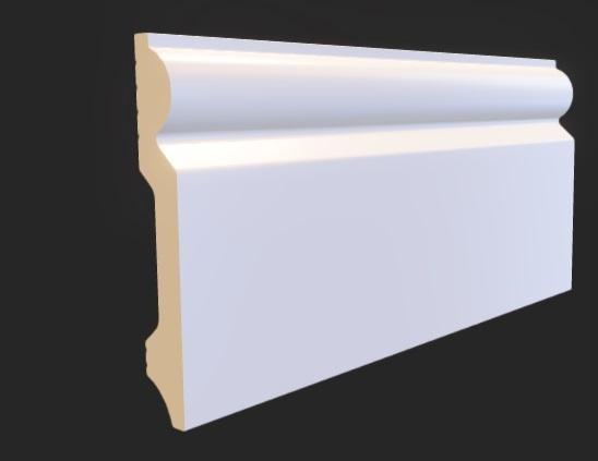 Напольный плинтус 97х15 мм Hiwood B97 из полистирола 2 м
