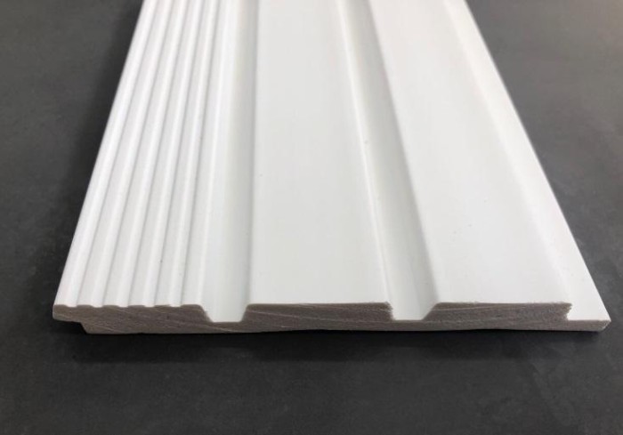 Декоративная панель 120х12 мм Hiwood LV124L NP белая 2,7 м