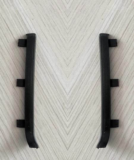 Металлические заглушки для плинтуса ПТ-40 М черный муар (кмп)