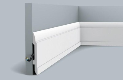 Напольный плинтус с кабель-каналом Orac Decor Duropolymer SX104 2 м