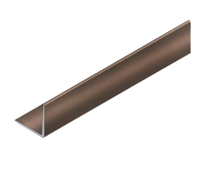 Уголок 30х30 мм алюминиевый NEEXY PV65-11 BB коричневый блестящий 2.7 м