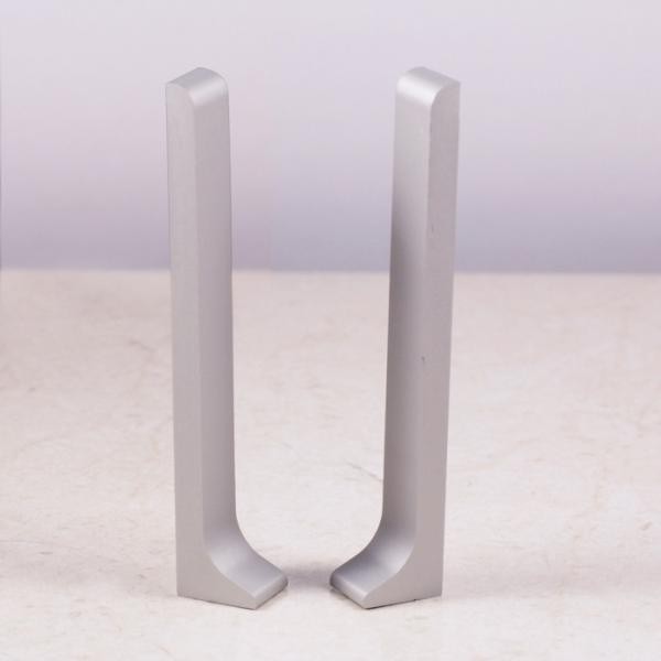 Заглушки для напольного плинтуса ПЛ-150 Серебро матовое