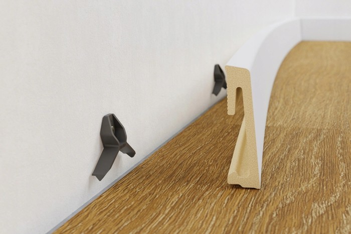 Напольный плинтус 60х15 мм SALAG ALPHA Solid Oak AP6135 ПВХ массив дуба 2.2 м