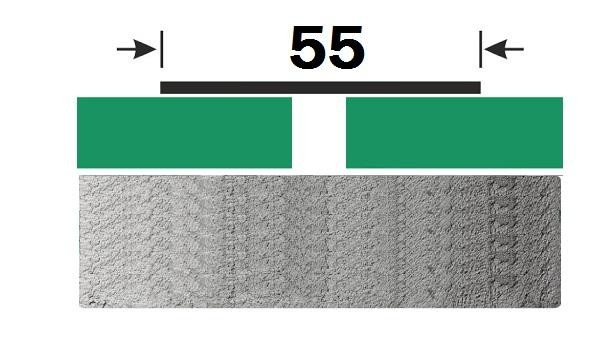 Полоса из нержавеющей стали 55 мм FB 55 GP Золото полированное 3 м